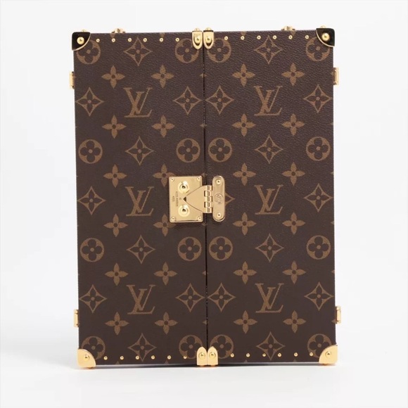 ❌SOLD❌Louis Vuitton Mirror PVC Brown three-sided mirror GI0554 home mirror trunk - Picture 2 of 11